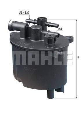Ford S-Max 2006-2014 Arası 2.2 TDCi Mahle Marka Yakıt Filtresi