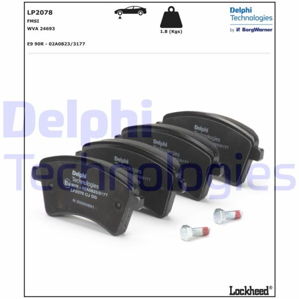 Renault Kangoo 1997-2013 Arası 1.6 16V, 1.5 dCi 110, 1.5 dCi 75, Z.E., 1.5 dCi Delphi Marka Ön Balata