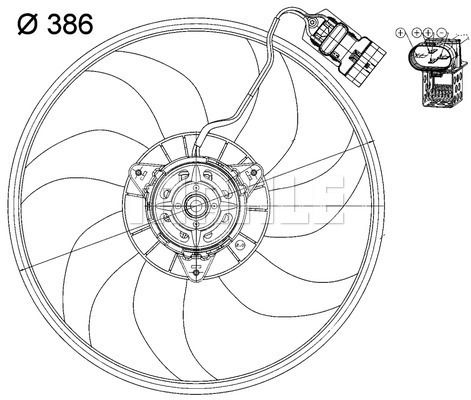 Opel Tigra 2004-2010 Arası 1.4, 1.8 Mahle Marka Radyatör Fan ve Motoru