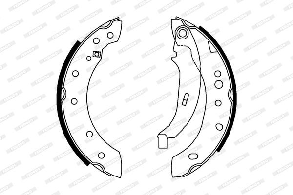 Peugeot 206+ 2009-2013 Arası 1.4 i Ferodo Marka Pabuçlu Balata