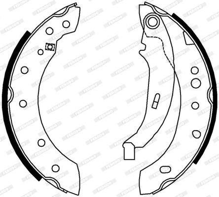 Peugeot 206+ 2009-2013 Arası 1.4 i Ferodo Marka Pabuçlu Balata