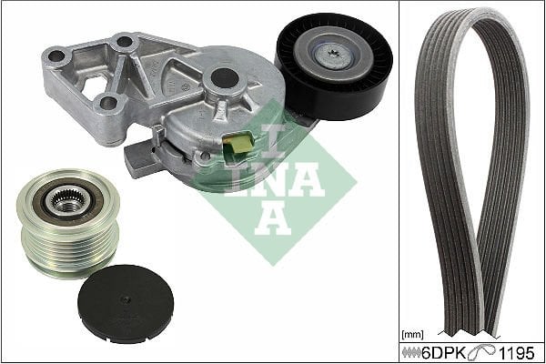 Volkswagen Golf 1997-2008 Arası 1.9 TDI, 1.9 TDI 4motion INA Marka Vantilatör Kayış Seti
