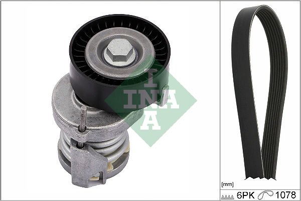 Volkswagen Golf 1997-2008 Arası 1.4 16V INA Marka Vantilatör Kayış Seti