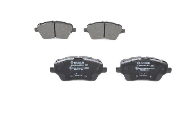 Ford Fiesta 2008-2012 Arası 1.6 ST, 1.6 Ti Bosch Marka Ön Balata