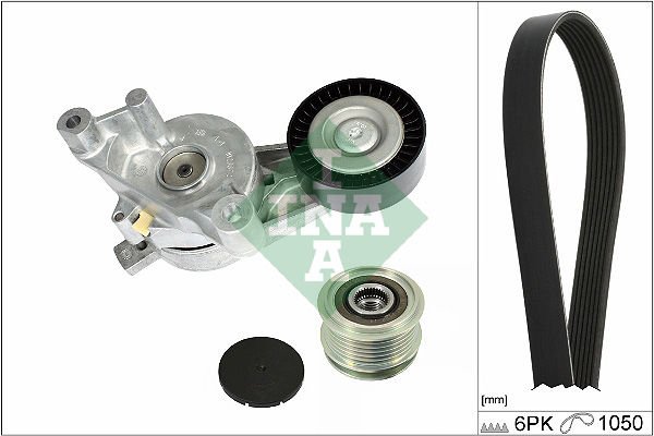 Volkswagen Golf 2003-2013 Arası 1.9 TDI, 2.0 TDI 16V INA Marka Vantilatör Kayış Seti