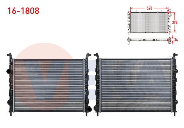 Albea 1.3 Su Radyatörü Veka 16-1808