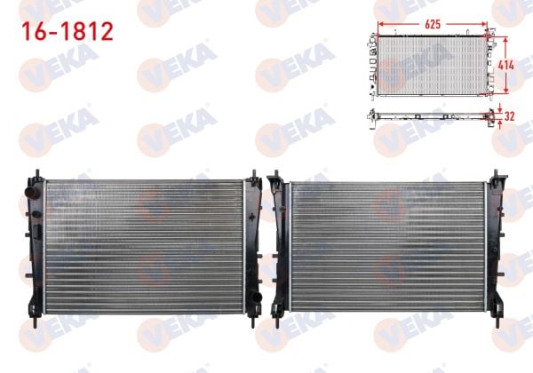 Linea 1.3 M.jet Su Radyatör Veka 16-1812