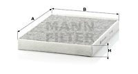Volkswagen Amarok 2010-2014 Arası 2.0 TSI Mann Marka Karbonlu Polen Filtresi