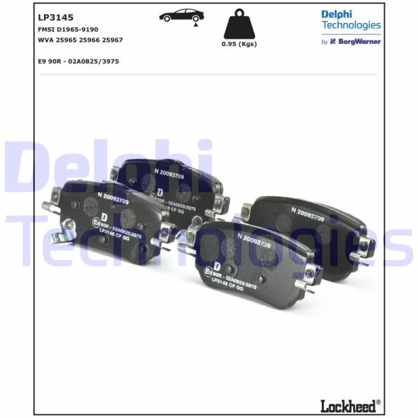 Renault Kadjar 2015-2019 Arası 1.5 dCi 110 Delphi Marka Arka Balata