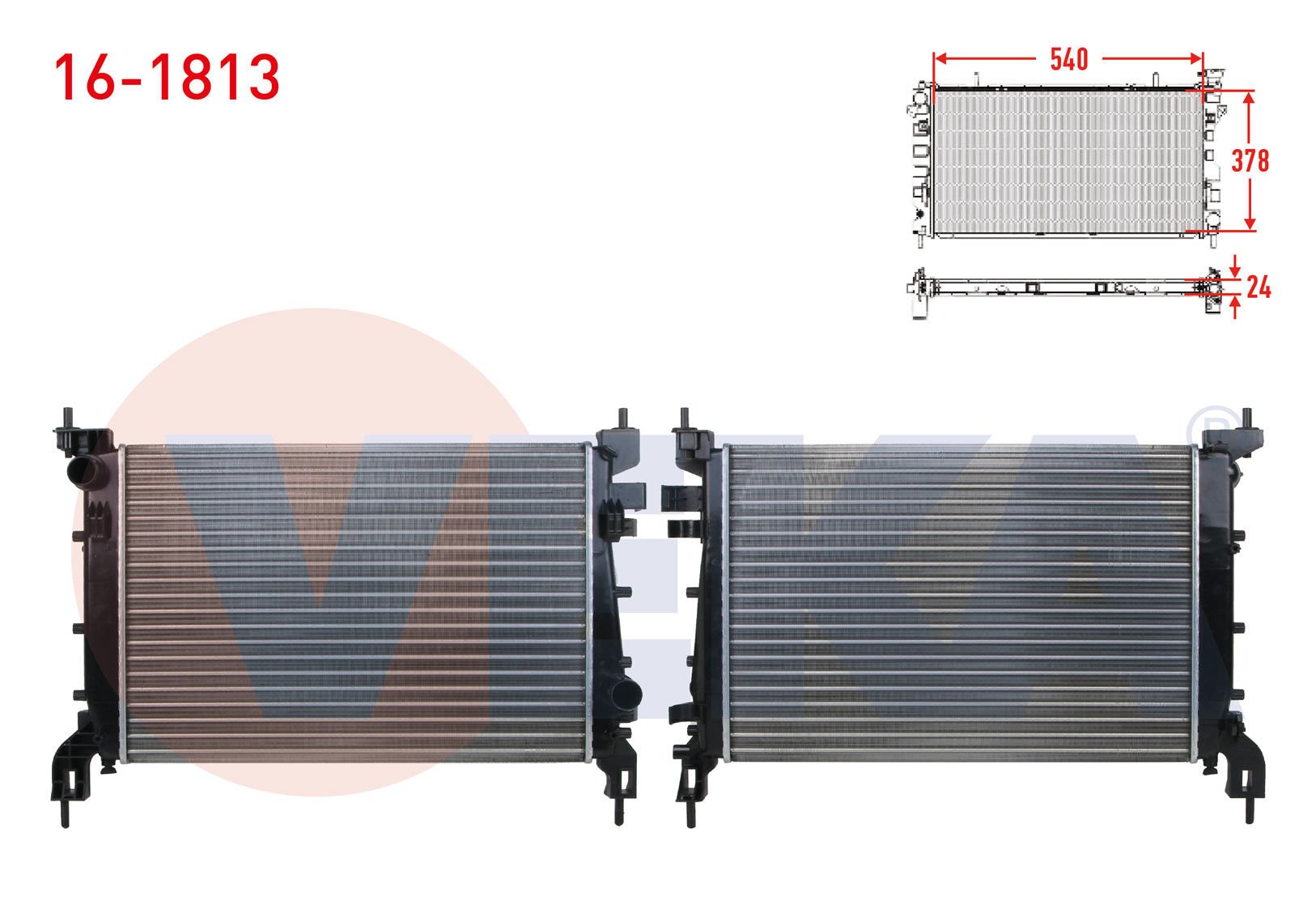 Linea 1.4 8V Su Radyatörü Veka 16-1813