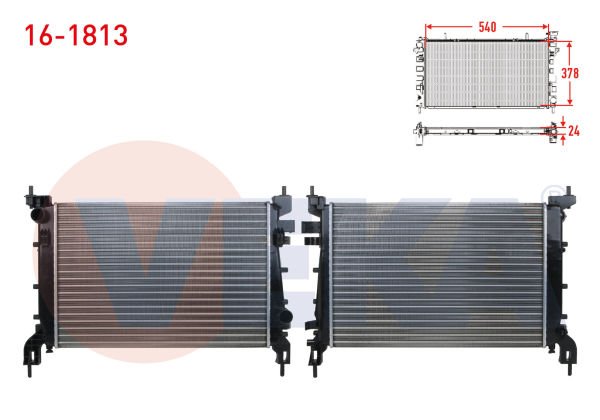 Linea 1.4 8V Su Radyatörü Veka 16-1813