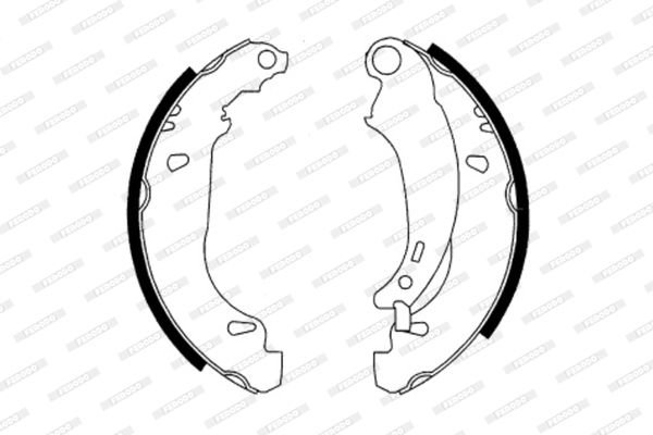Peugeot 206+ 2009-2013 Arası 1.4 i Ferodo Marka Pabuçlu Balata