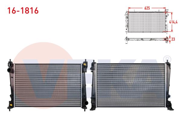 Doblo III 1.6 Su Radyatörü Veka 16-1816