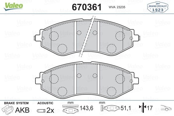 Chevrolet Nubira 2005-2011 Arası 1.4 Valeo Marka Ön Balata