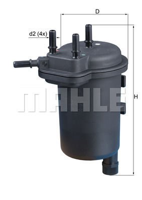 Renault Symbol 2008-2012 Arası 1.5 dCi Mahle Marka Yakıt Filtresi
