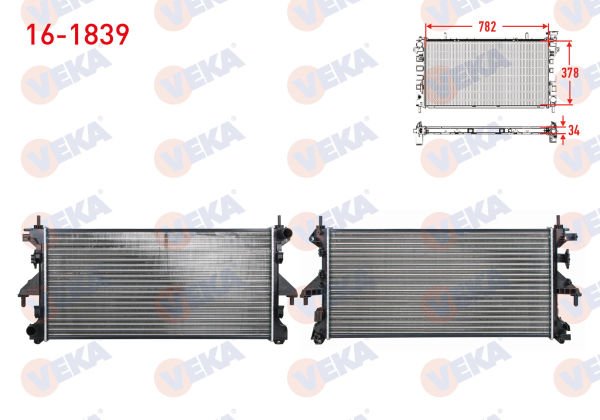 Ducato III 2.3 mjt Su Radyatörü Veka 16-1839