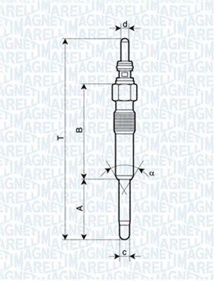 Volkswagen Sharan 1995-2010 Arası 1.9 TDI Magneti Marelli Marka Kızdırma Bujisi