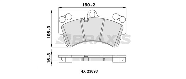 Volkswagen Touareg 2002-2013 Arası 6.0 W12, 5.0 V10 TDI Braxis Marka Ön Balata