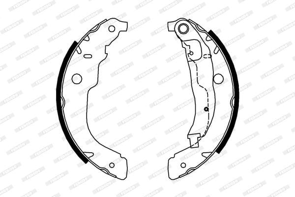 Peugeot 207 2006-2015 Arası 1.6 HDi Ferodo Marka Pabuçlu Balata
