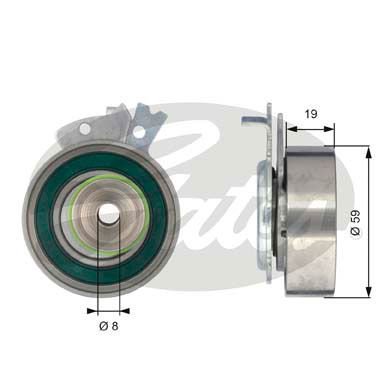 Opel Corsa 1982-2002 Arası 1.6 GSI, 1.4 S, 1.4 i Gates Marka Vantilatör Kayış Gergi Rulmanı