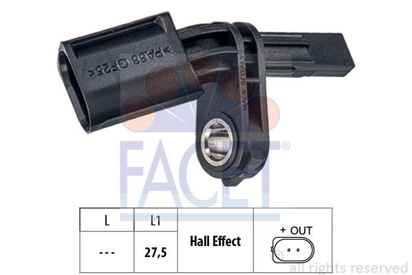 Porsche Cayenne 2002-2014 Arası 3.2 Facet Marka Ön Abs Sensörü