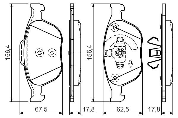 Ford Focus 1998-2009 Arası ST170 Bosch Marka Ön Balata