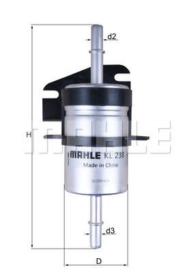Fiat Seicento 1997-2010 Arası 1.1 Mahle Marka Benzin Yakıt Filtresi