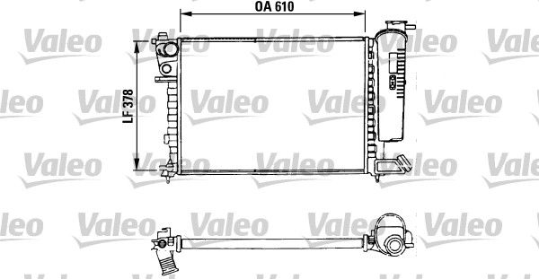 Peugeot 306 1993-2003 Arası 1.1, 1.4, 1.8 Valeo Marka Su Radyatörü