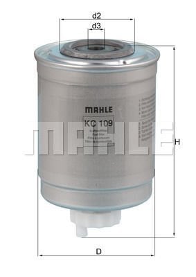 Ford Transit 1991-2000 Arası 2.5 DI, 2.5 TD Mahle Marka Mazot Yakıt Filtresi