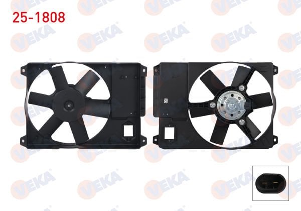 Ducato II 02-06 2.8 JTD Fan Motoru Radyatörü Veka 25-1808