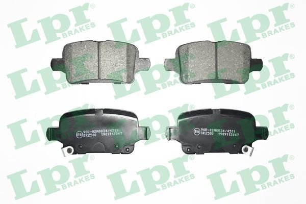 Chevrolet Volt 2011-2015 Arası EV 150 LPR Marka Arka Balata