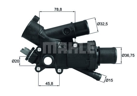 Ford Mondeo 2007-2015 Arası 2.0 TDCi Mahle Marka Termostat