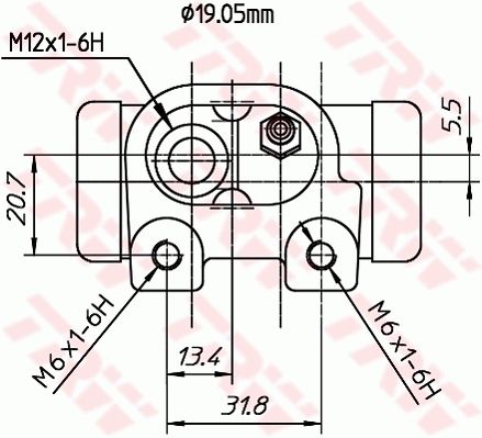 Citroen C2 2003-2017 Arası 1.4 HDi, 1.1, 1.4 TRW Marka Sağ-Sol Uyumlu ABSSIZ Fren Silindiri