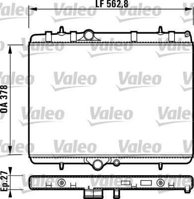 Peugeot 307 2000-2012 Arası 2.0 HDi 90, 2.0 HDI 90, 2.0 16V Valeo Marka Su Radyatörü