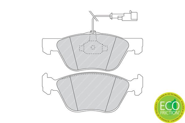Alfa Romeo 155 1992-1997 Arası 2.0 T.S. 16V Ferodo Marka Ön Balata Fişli