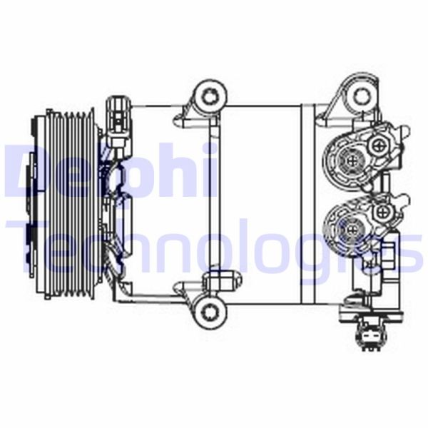 Ford Transit Connect 2013-2017 Arası 1.6 EcoBoost Delphi Marka Klima Kompresörü