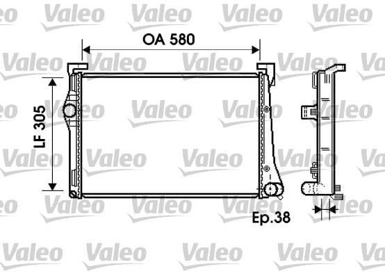 Fiat Idea 2003-2007 Arası 1.3 D Multijet Valeo Marka Su Radyatörü
