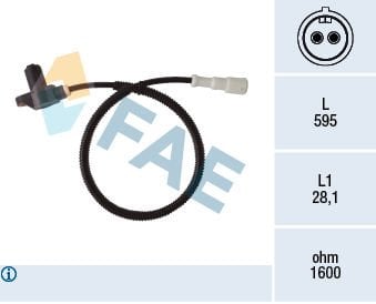 Opel Astra 1991-2001 Arası 1.7 D FAE Marka Abs Sensörü