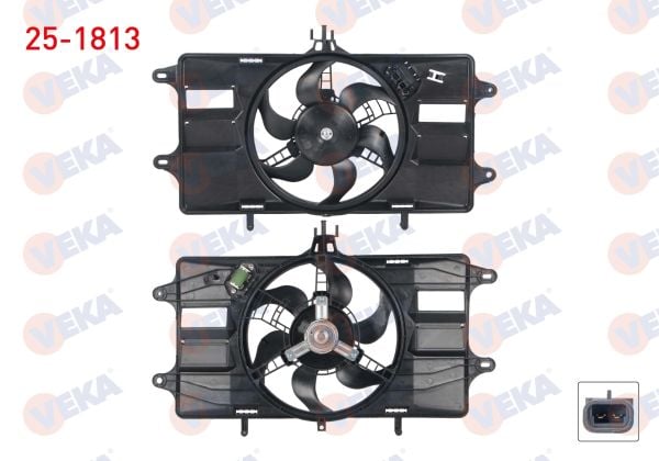 Doblo 1.2 Fan Motoru Veka 25-1813