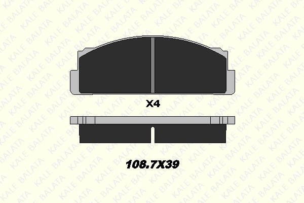 Fiat Panda 1980-2004 Arası 900 Kale Marka Ön Balata