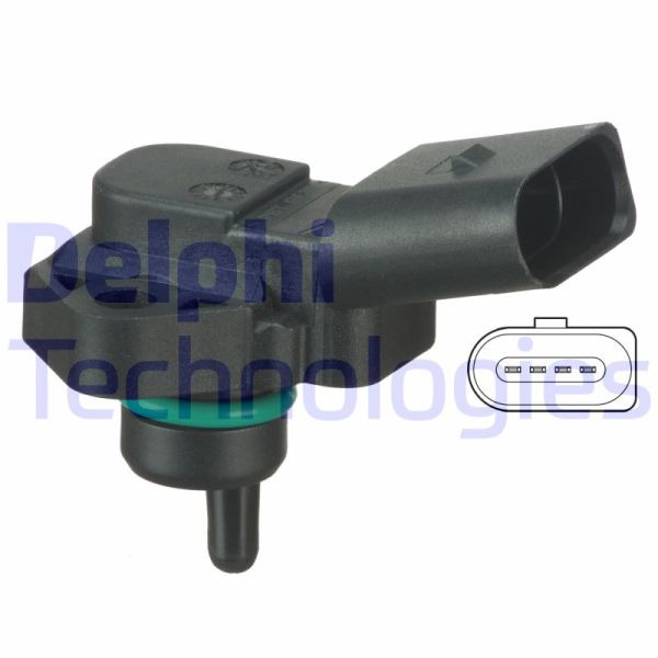 Volkswagen Polo 1994-2009 Arası 55 1.4, 60 1.4 Delphi Marka Map Sensörü
