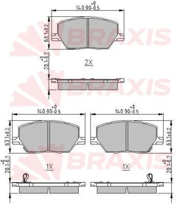 Fiat 500X 2014-2018 Arası 2.0 D Multijet 4x4 Braxis Marka Ön Balata