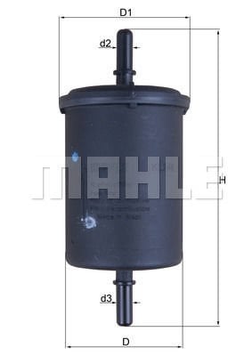 Citroen Zx 1991-1999 Arası 1.6 i Mahle Marka Yakıt Filtresi