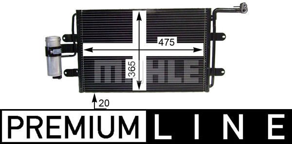 Volkswagen Golf 1997-2008 Arası 1.9 TDI Mahle Marka Klima Radyatörü