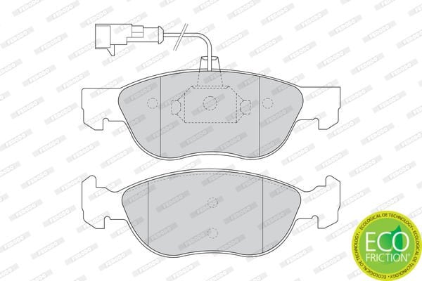Alfa Romeo 146 1994-2001 Arası 1.8 i.e. 16V T.S. Ferodo Marka Ön Balata Fişli
