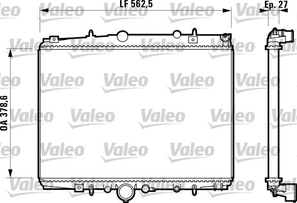 Peugeot 406 1995-2005 Arası 2.0 HDI 90, 2.0 16V Valeo Marka Su Radyatörü