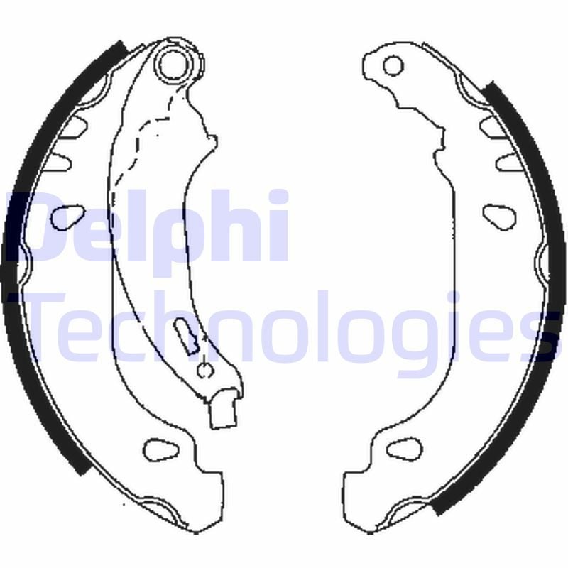 Peugeot 206 1998-2012 Arası 1.4 HDi Delphi Marka Pabuçlu Balata