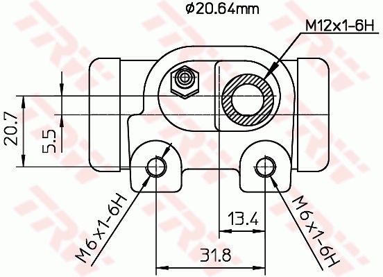 Peugeot 306 1993-2003 Arası 1.9 D, 1.1, 1.9 DT TRW Marka Sağ ABSSIZ Fren Silindiri