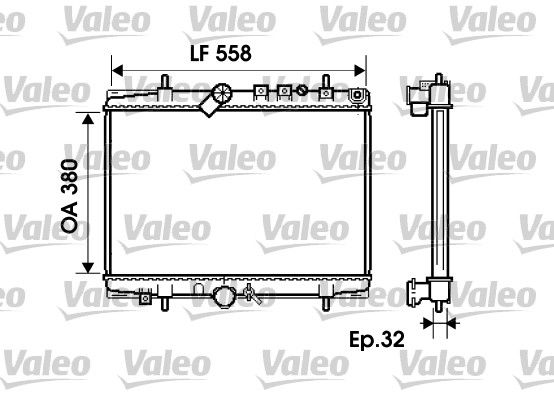 Peugeot 406 1995-2005 Arası 2.2 HDi, 2.2 HDI Valeo Marka Su Radyatörü