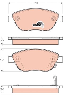 Opel Corsa 2006-2014 Arası 1.3 CDTI TRW Marka Ön Balata